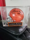LEROY KELLY Cleveland Browns Singed Mini Helmet + Acrylic Case Autograph + Coa