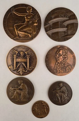 MÉDAILLE BRONZE L. BAZOR, LERY, R. JOLY, Ch. PILLET, F. CHABAUD - Photo 1/3