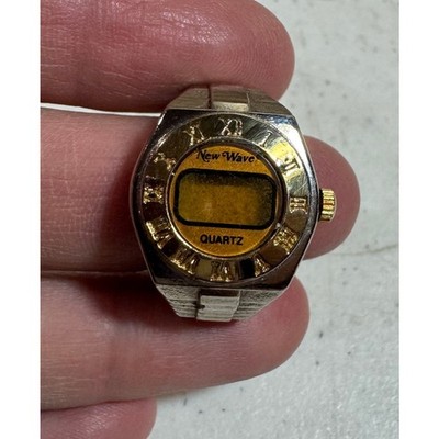 Vintage Delta Impex Digital Ring Watch New Wave Quartz - Untested