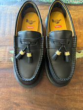 Supreme x Dr Martens Penton Tassel Loafers Black UK 5 US 6 SS23 31372001 Box