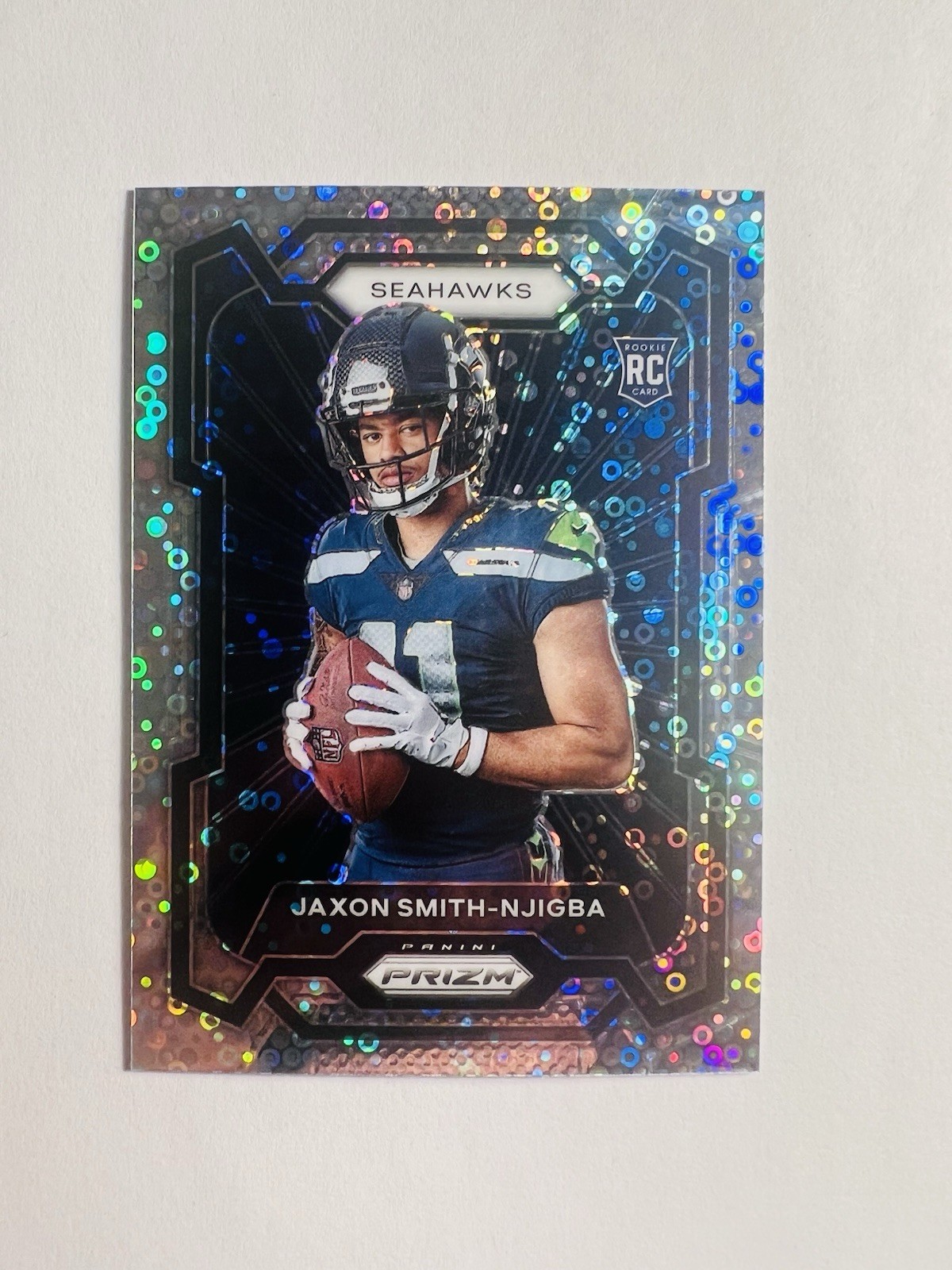 2023 JAXON SMITH-NJIGBAPrizm Rookie Variation #309 No Huddle Disco Prizm Sea