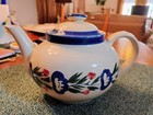 Beautiful Design Pac Inc. Floral Ceramic Teapot 5.5" tall x 9" x 6.5"