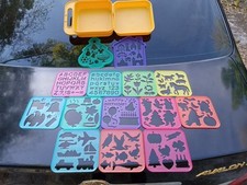 Vintage Tupperware Tuppertoys Stencil Art Set...