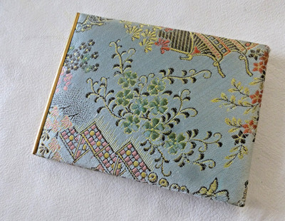 Vintage 1960s King Slimfold Wallet Oriental Design Leather interior Men/Women
