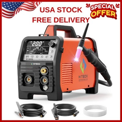 200A Cold TIG Welding Machine, Pulse/SPOT/HF/Clean TIG, Rod Stick 6in1 Welder