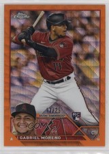 2023 Topps Chrome Orange Wave Refractor 17/25 Gabriel Moreno #189 0hk8