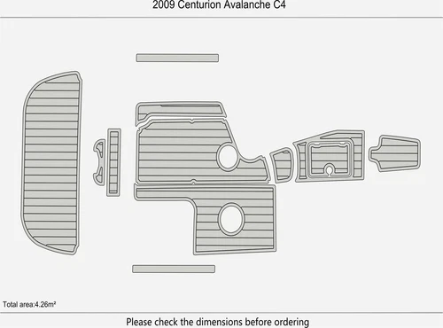 DuraEVA Seadek EVA Foam Boat flooring  2009 Centurion Avalanche C4