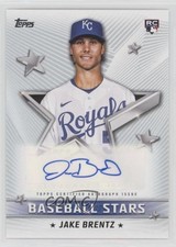2022 Topps Series 1 Baseball Stars Auto Jake Brentz #BSA-JB Auto 0cv