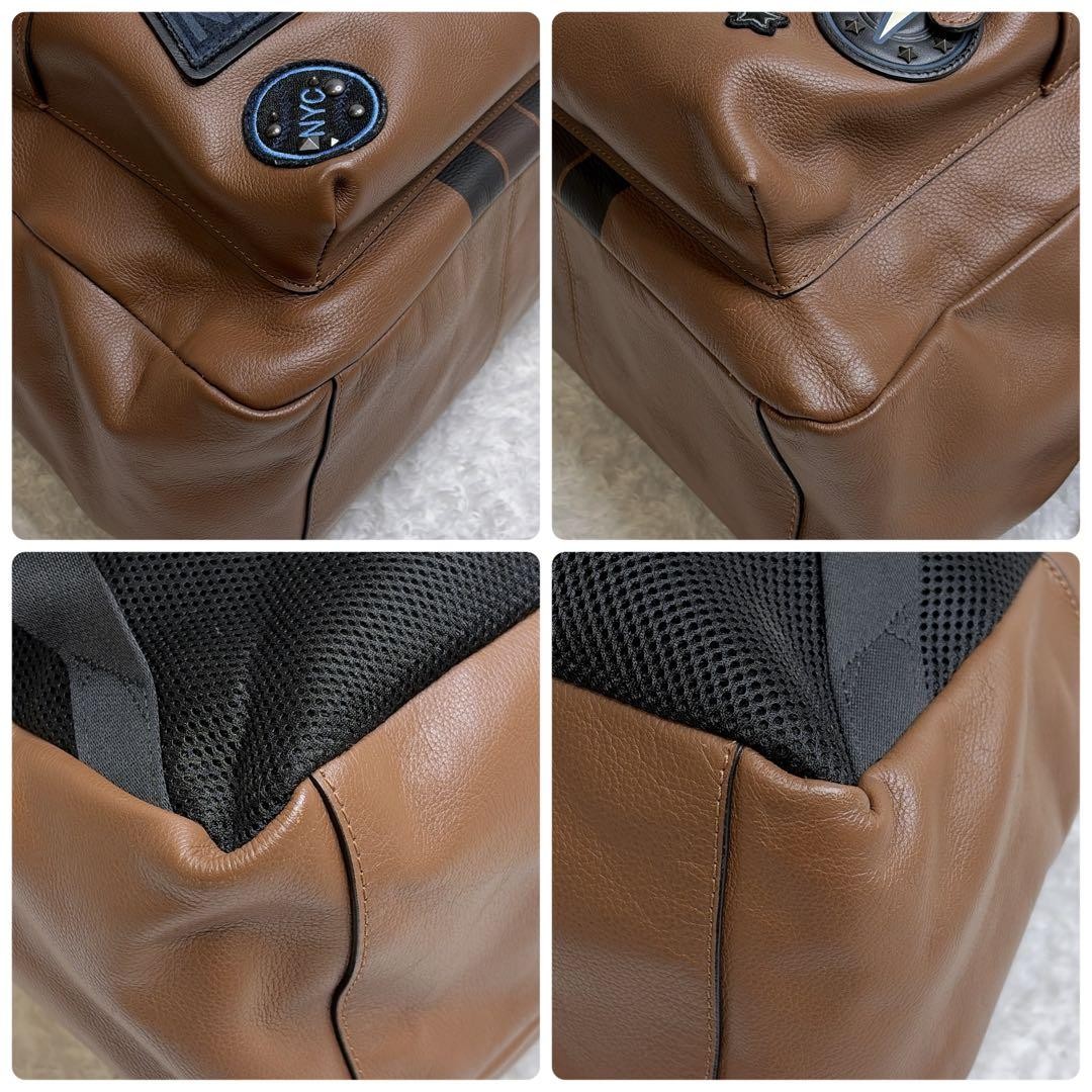 COACH Backpack Versity Patchwork Dark Brown Men A… - image 21