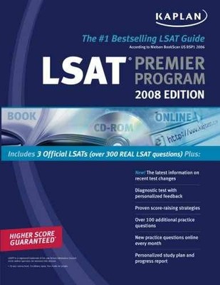 Kaplan LSAT 2008, Premier Program (w/ - Paperback, by Kaplan - Acceptable