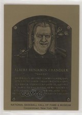 1981-89 Metallic Hall of Fame Plaques 1983 Happy Chandler HOF 0q3
