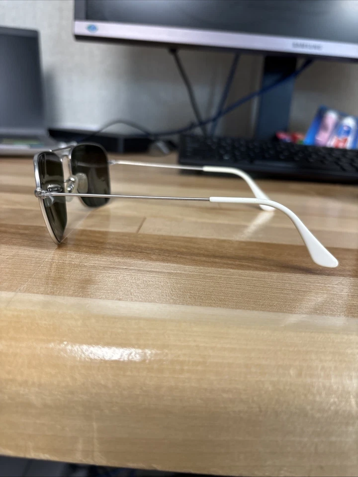 Gafas de sol Ray-Ban Caravan 58 mm metal RB3136 hechas a medida en Italia con estuche usadas Foto 2 de 4