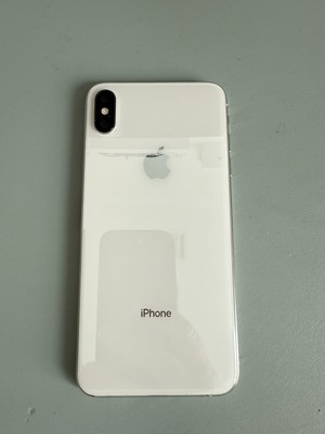 Apple iPhone XS Max Silver original frame housing with some parts