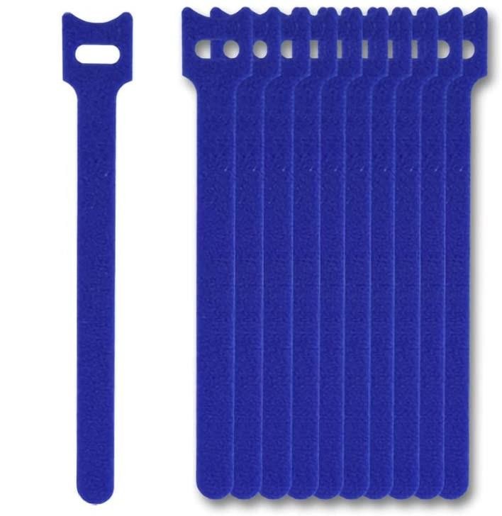 Hook& Lopp  Blue Nylon Cable Ties 12mmx180mm Pack of 100