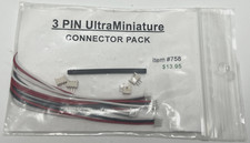 DALLEE ELECTRONICS 3 PIN ULTRAMINIATURE CONNECTOR PACK 758 - NEW
