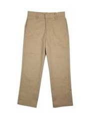 Elder, Boy's Flat Front Pants, Slims, Khaki, Style 1216