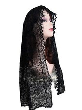 Mantilla Veil Catholic Eyelash Lace Infinity Chapel Veils Lace Headcovering