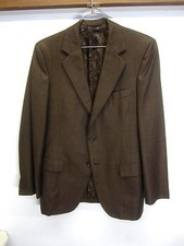 vtg 1960's style 1971 Freeman Blazer Sport Coat brown 2 btn sz 40R made in USA