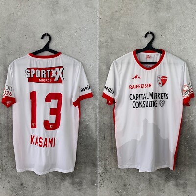 Maillot Domicile FC Sion 2017/2018 N°13 Kasami - Match Issue - Taille XL