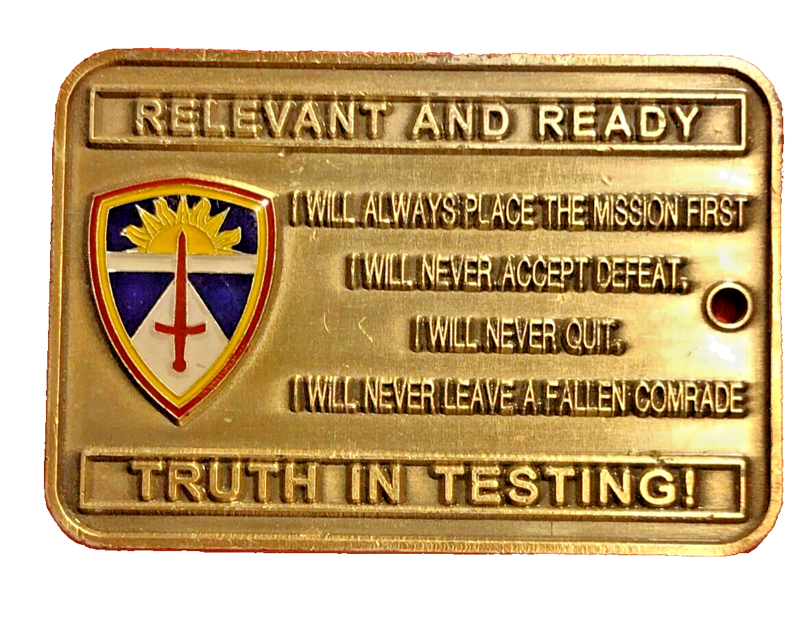 Challenge Coin US ARMY OPERATIONAL TEST COMMAND CSM #1082 | eBay