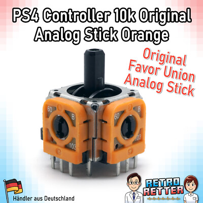 PS4 Controller Original Metall Analog Stick Orange FU 10k Thumbstick Joystick