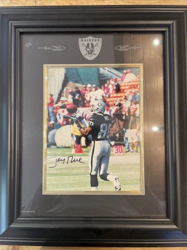 Jerry Rice Signed 16 x 20 Custom Framed Photo - COA - Oakland Raiders - HOF