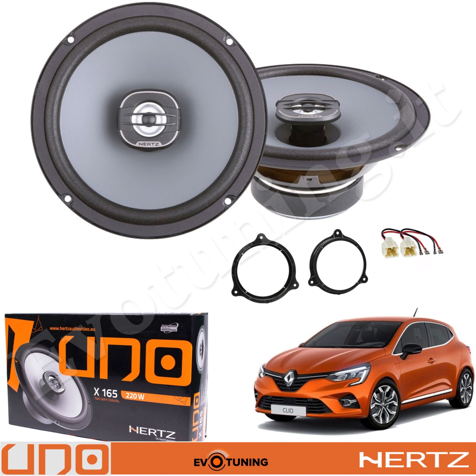 Kit Altoparlanti Anteriori Renault Captur HERTZ 165mm | Plug & Play