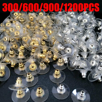 Lots Earring Backs Posts Silver Golden Backings Stopper Ear Ring Jewelry Nut USA
