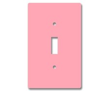 Decorative Acrylic Light Switch/Electrical Outlet Covers-Pink