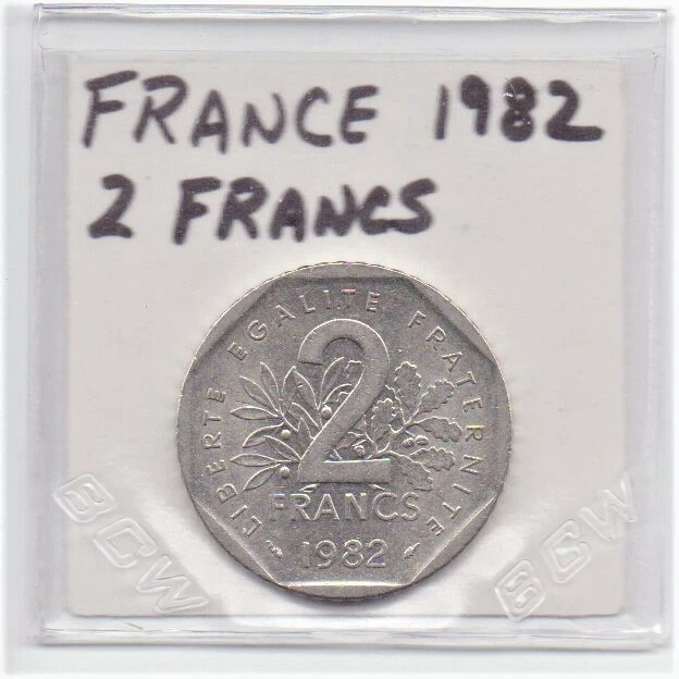 Moneda de 2 francos Francia 1982 como en la foto Foto 4 de 4