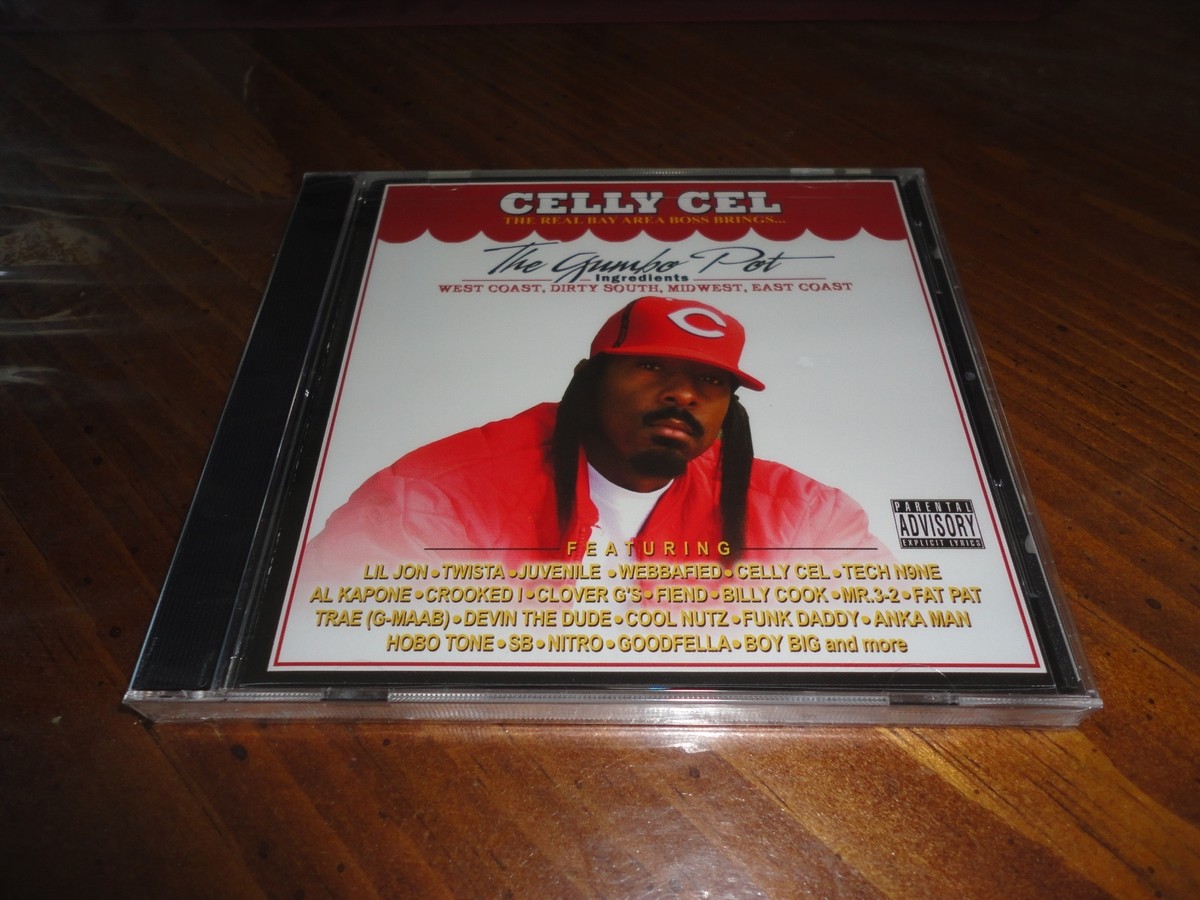 CELLY CEL - the Gumbo Pot Rap CD - Crooked I Tech N9ne Mr 3-2 