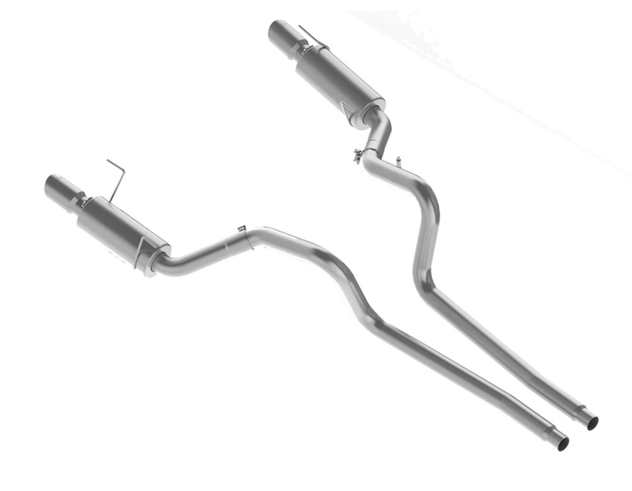 MBRP 3'' Cat-Back SS Exhaust Dual Exit W/SS Tip Street Profile For Ford GT500