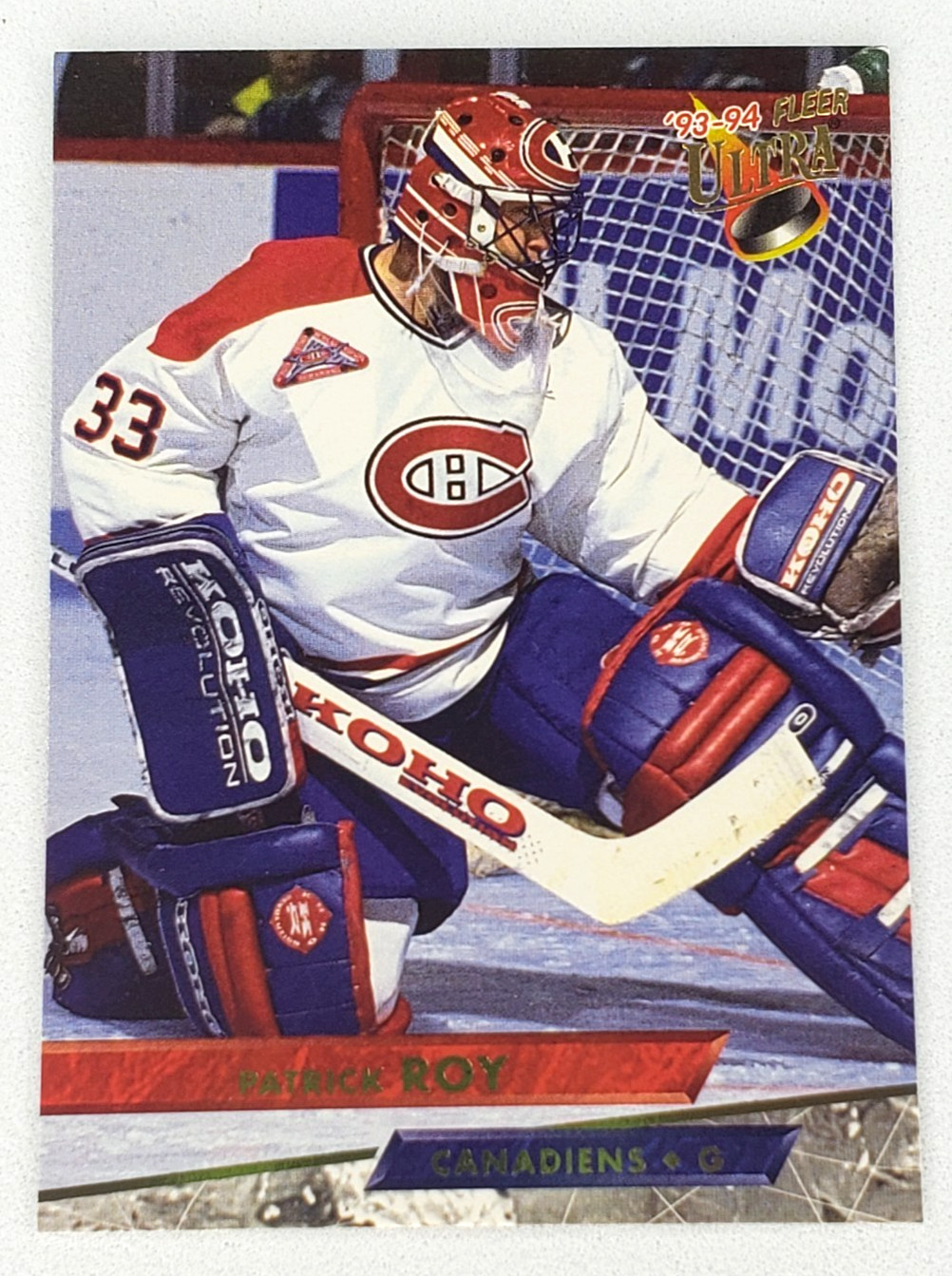1993-94 Fleer Ultra Hockey Patrick Roy #39 Montreal Canadiens NHL HOF Avalanche