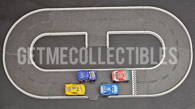 DISNEY CARS MINI RACERS CUSTOM PRINTED OVAL WIDE RACE TRACK COLOR FREE SHIP $15+