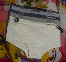 5 NEW NAUTICA NT6520 5PKA MICROFIBER SUPER SOFT SEAMLESS GIRLSHORT PANTIES L