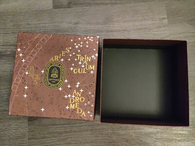 Used:Diptyque 34 Boulevard Saint Germain Paris 5e Box, approximately 8x8x3.5inch