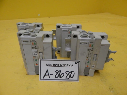 SMC 3D80-000055-V1 1-Port Pneumatic Manifold Lot of 4 SZ3A60K-5LOZ-C6-X31 Used