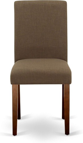 5 Piece Dining Set for 4, Round Pedestal Table & 4 Light Tan Dining Chairs - Picture 24 of 101