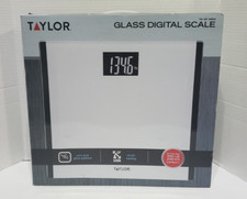 New in Box Taylor Glass Digital Bath Scale 1669034