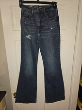 NWT Levi  s Premium 70s High Rise Flare Denim Jeans Distressed Size 25X32