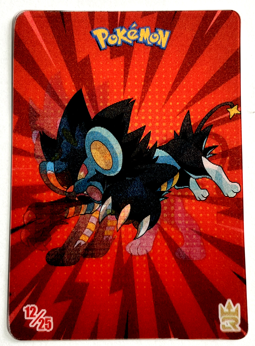 2024 POKEMON CARD 3D Black Edition 3R #L12 LUXRAY Peru Edition TCG Lenticular