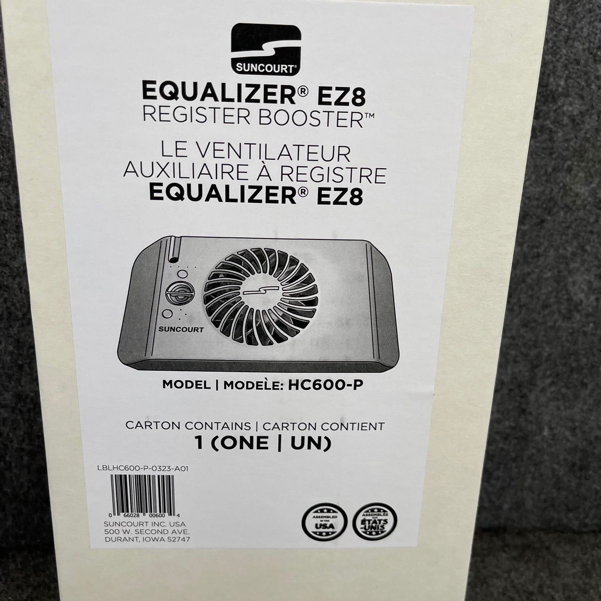 SUNCOURT HC600P Equalizer EZ8 Heating and AC Smart Register Booster