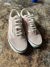 Vans Old Skool Pink Canvas Suede Off The Wall M Size 6 / Women 7.5