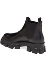 100% AUTHENTIC NEW MEN PRADA MONOLITH BLACK LEATHER CHELSEA BOOTS UK 10/US 11 — photo 3