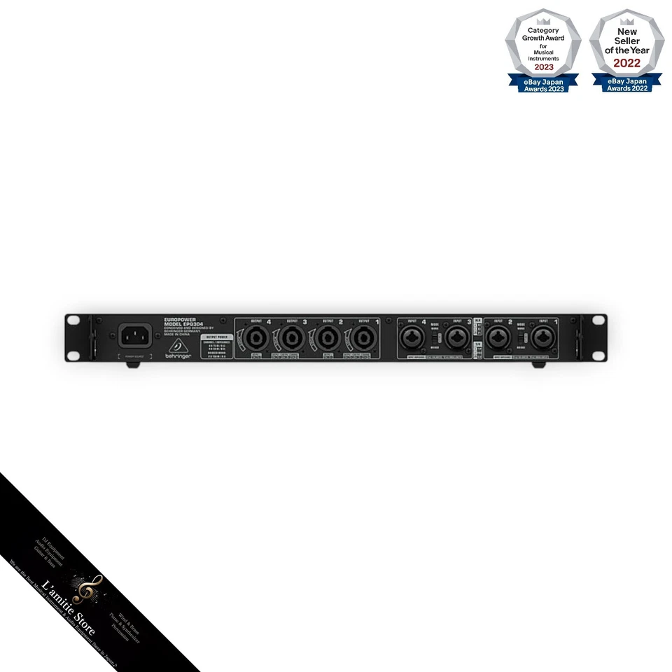 BEHRINGER Power Amplifier 4 Channel 75W 1U Size ATR EPQ304 JP Musical Instrument - Image 4 of 4