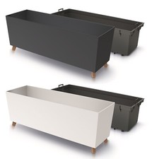 Trough Planter with Legs 77cm Flower Pot Insert XL Balcony Box Indoor Outdoor