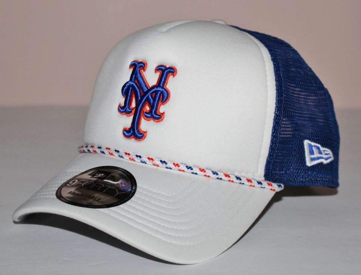 NEW ERA 9Forty NEW YORK METS Cap Snapback Hat Foam ROPE Mesh Back