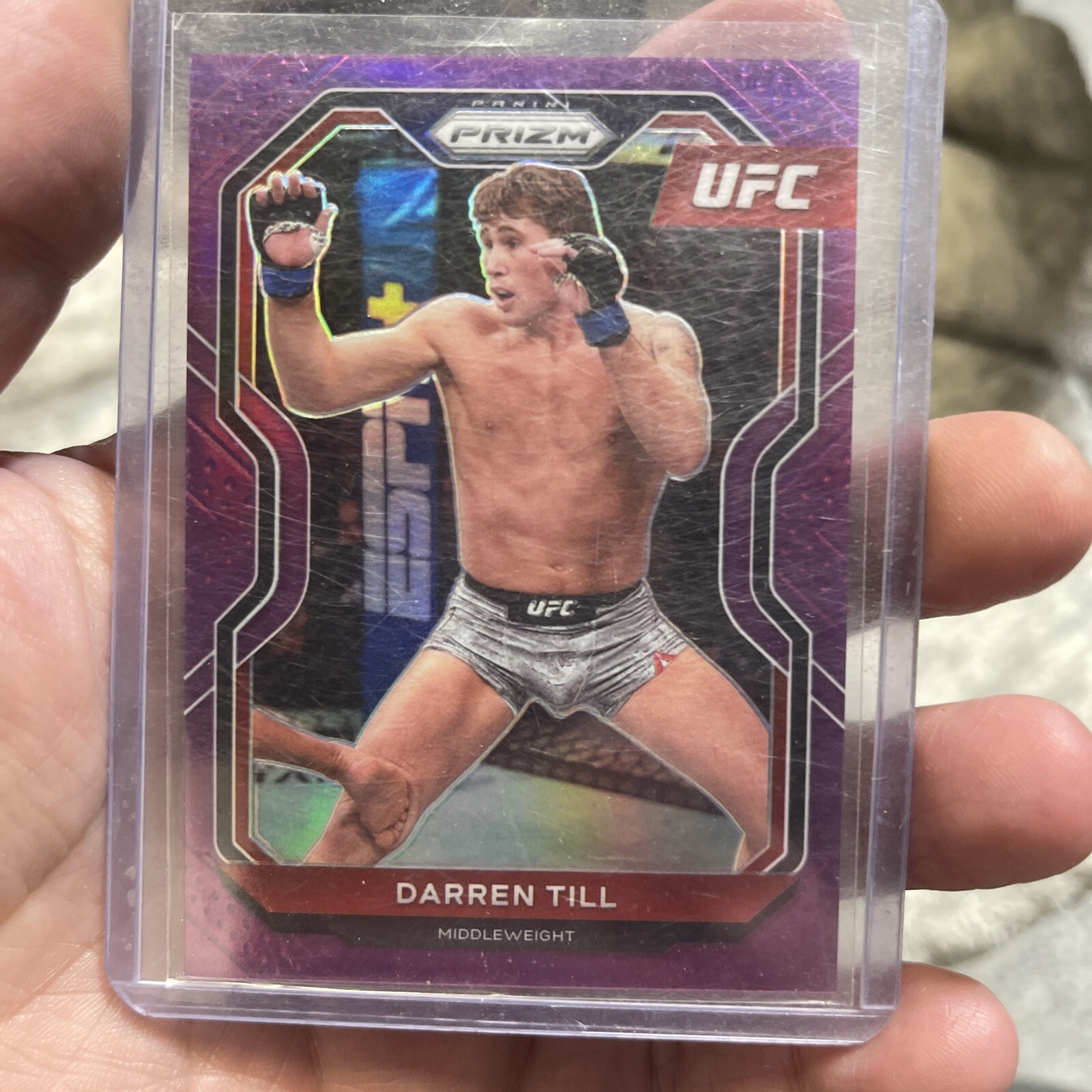 2021 Panini Prizm UFC DARREN TILL Purple Prizm /149 Middleweight #80