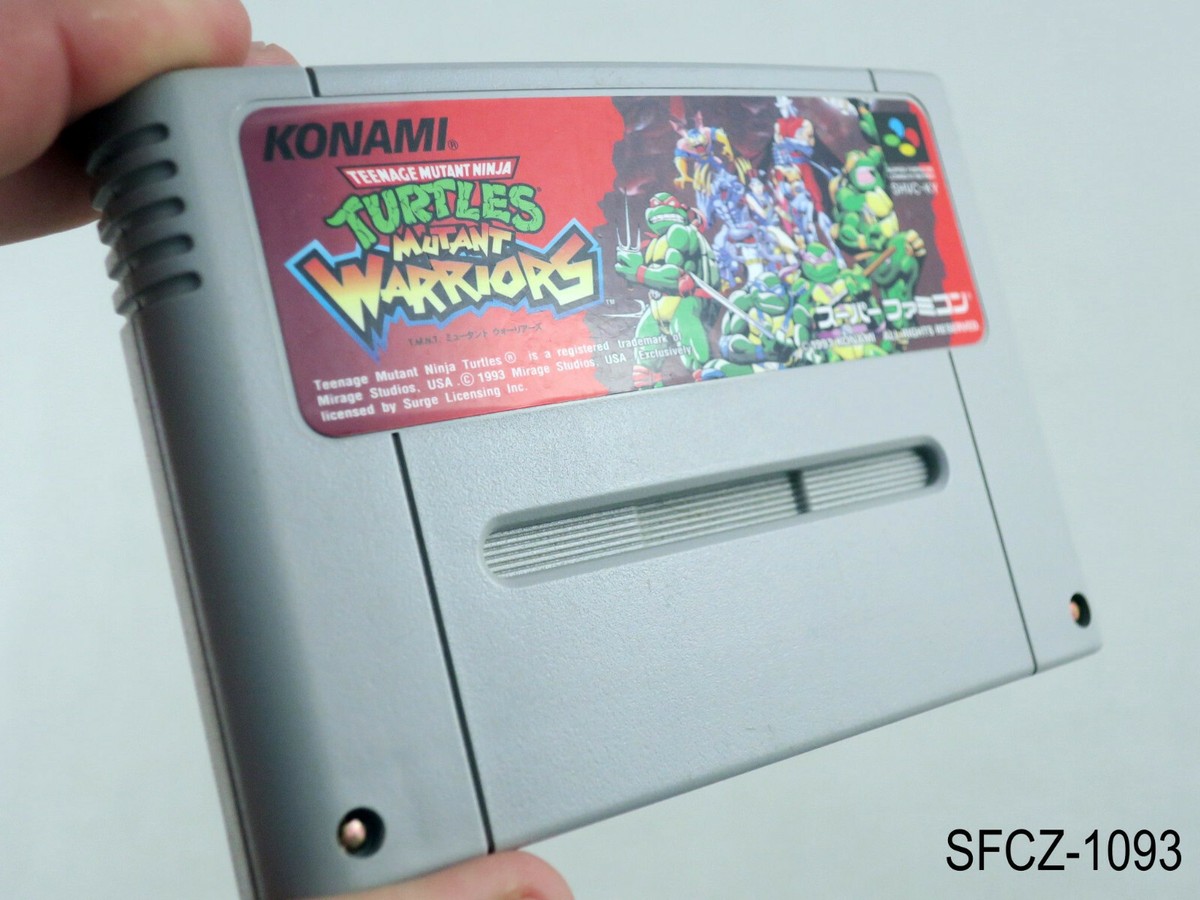 TMNT Mutant Warriors Super Famicom Japanese Import Japan Turtles