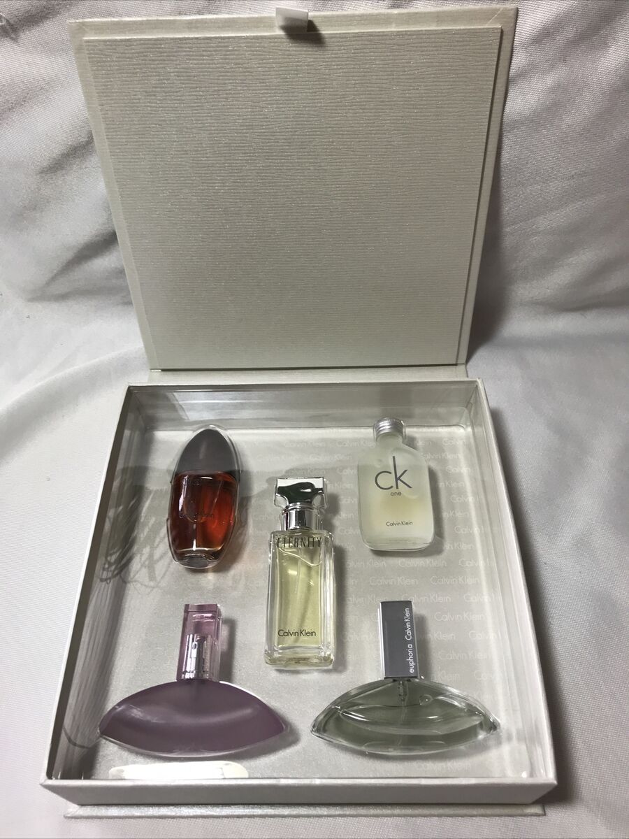 Calvin Klein Women s 5 Piece Mini Gift Set Assorted 0.5oz Each. New eBay